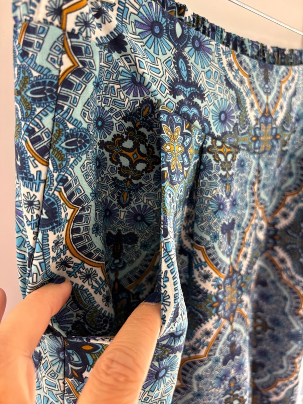 UK2LA Blue and Gold boho pants - Picture 5 of 9